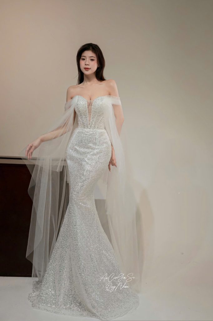 váy cưới đuôi cá quy nhơn
