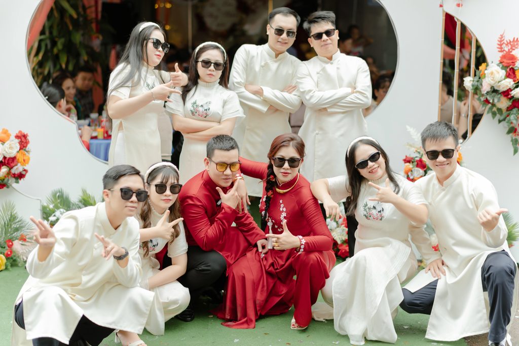áo dài bưng quả quy nhơn